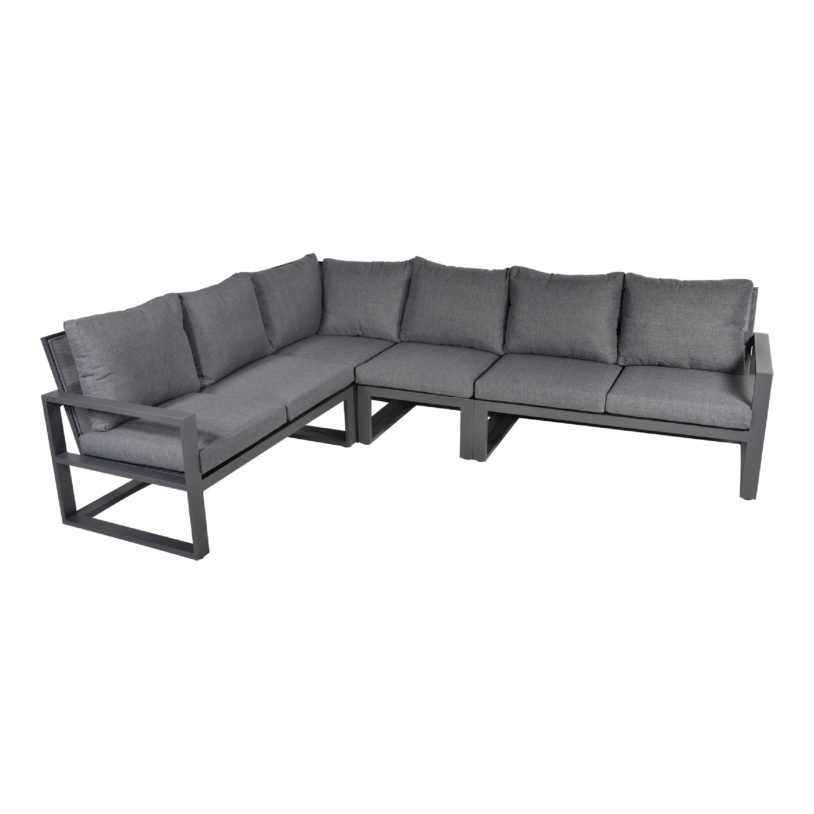 Lesli Living - Eck-Lounge Set PINA COLADA NEGRO