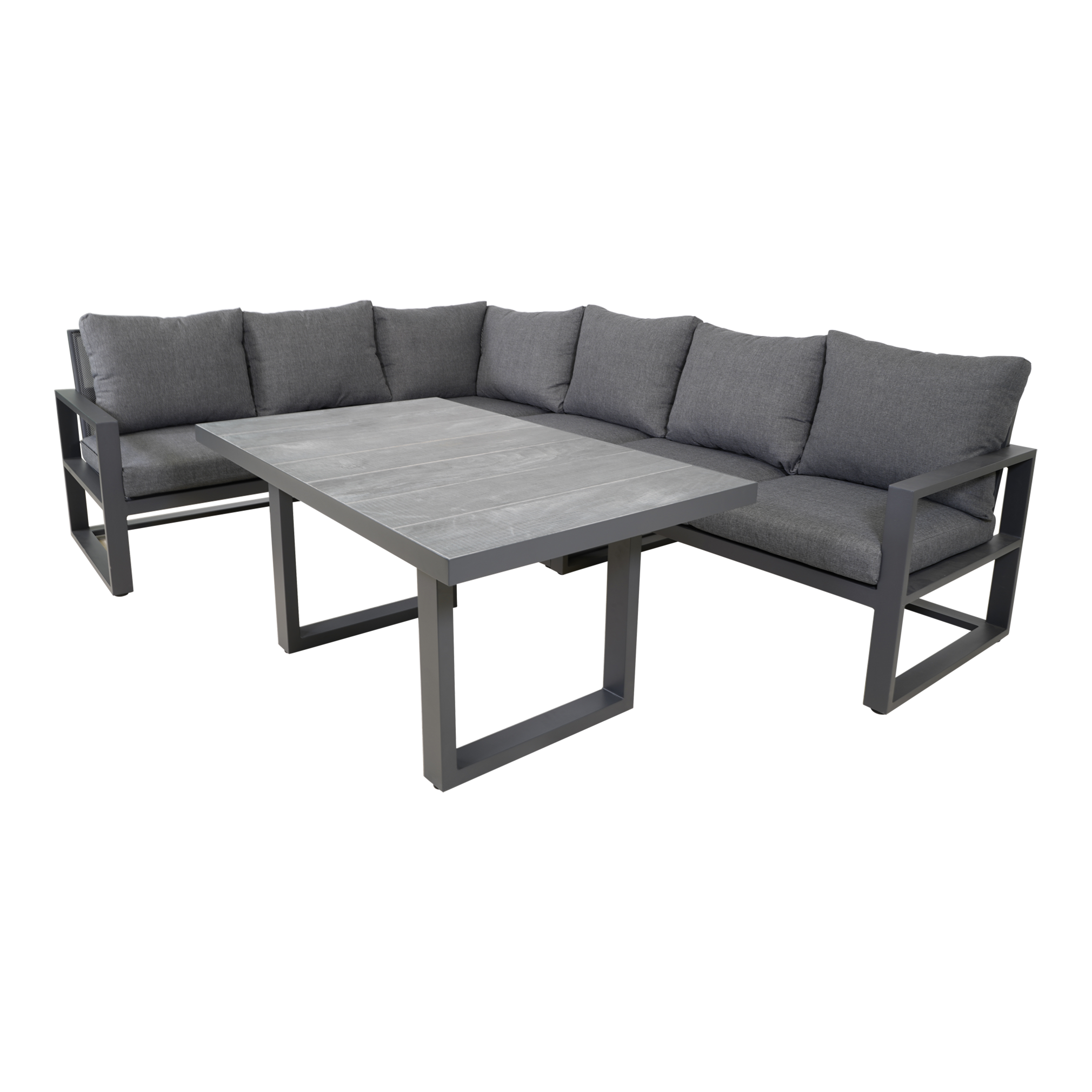Lesli Living - Eck-Lounge Set PINA COLADA NEGRO