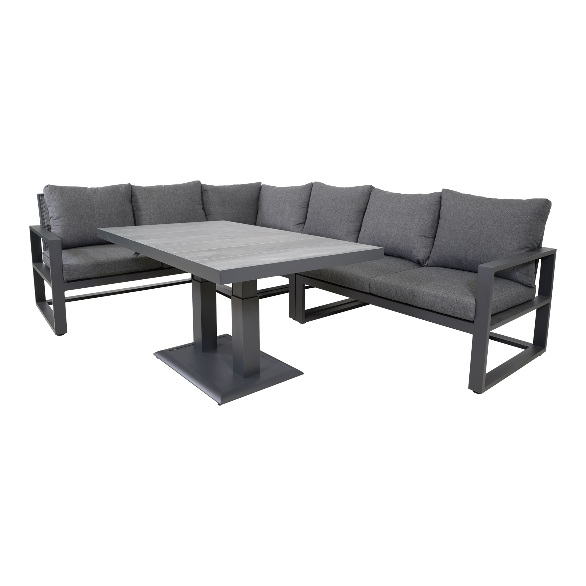 Lesli Living - Eck-Lounge Set PINA COLADA NEGRO
