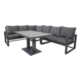Lesli Living - Eck-Lounge Set PINA COLADA NEGRO
